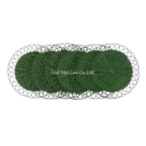 Green Rattan Placemat
