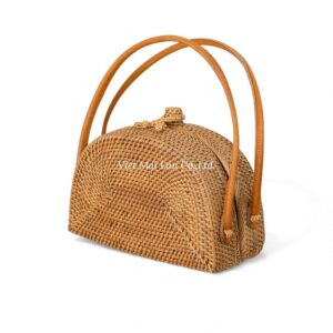 Half Moon Rattan Bag