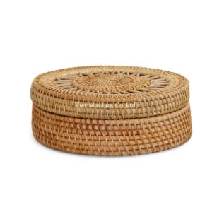 Handcrafted Rattan Box