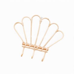 Handcrafted Rattan Kids Wall Shelf