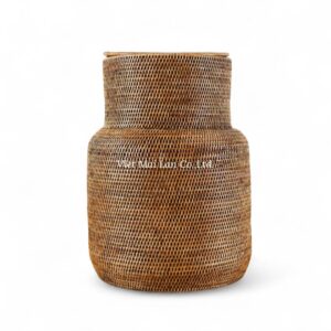 Handcrafted Rattan Laundry Basket