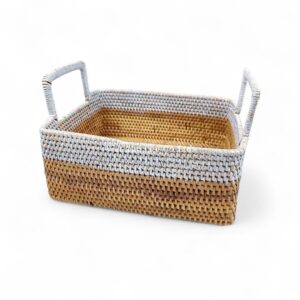 Handcrafted Square Rattan Tray