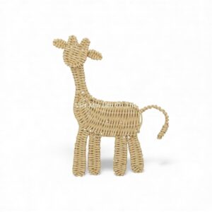 Handmade Giraffe Rattan Kids Wall Decor