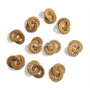 Handmade Rattan Charm for Jewelry