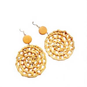 Handmade Rattan Earrings