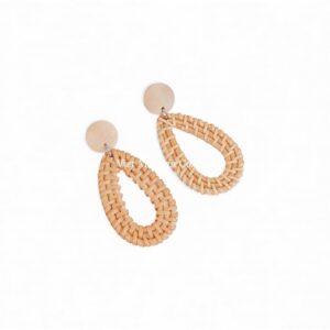 Handmade Rattan Earrings