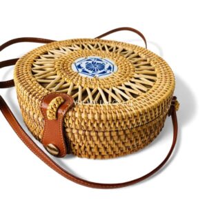 Handmade Round Rattan Bag