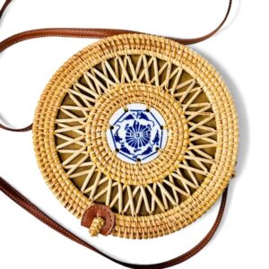 Handmade Round Rattan Bag
