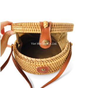 Handmade Round Rattan Bag