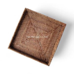 Handmade Square Rattan Tray
