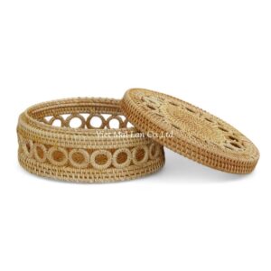 Handwoven Jewelry Rattan Box