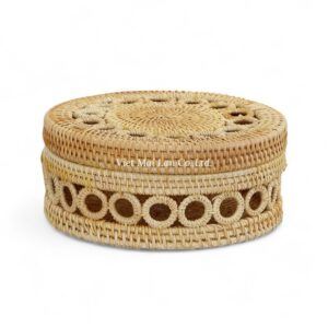 Handwoven Jewelry Rattan Box