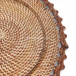 Handwoven Rattan Charger Plate