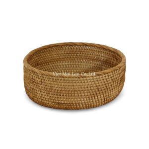 Handwoven Rattan Tray Set