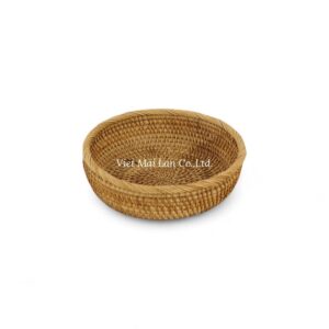 Handwoven Rattan Tray Set