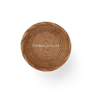 Handwoven Rattan Tray Set