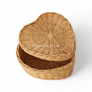 Heart Rattan Box