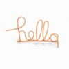 Hello Sign Rattan Kids Wall Decor