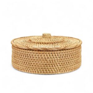 Jewelry Rattan Box with Lid