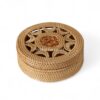 Jewelry Round Rattan Box