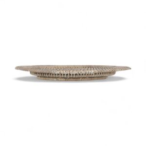 Light Grey Rattan Charger Plate