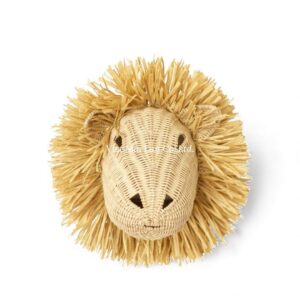 Lion Rattan Kids Wall Decor