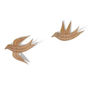 Lovely Bird Rattan Kids Wall Decor
