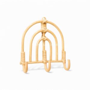 Lovely Cloud Rattan Kids Wall Shelf