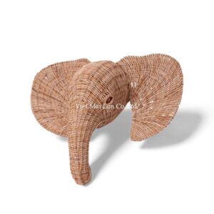 Lovely Elephant Rattan Kids Wall Decor