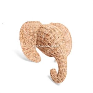 Lovely Elephant Rattan Kids Wall Decor