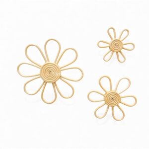 Lovely Flower Rattan Kids Wall Decor