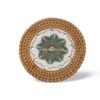 Luxury Rattan Coaster with Ceramic