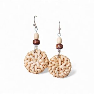 Minimalist Rattan Earrings