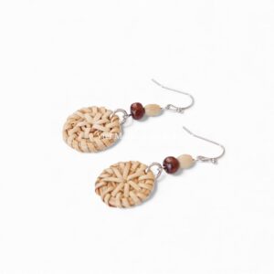 Minimalist Rattan Earrings
