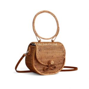 Minimalist Rattan Handbag