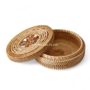 Modern Jewelry Rattan Box