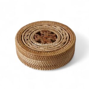 Modern Jewelry Rattan Box