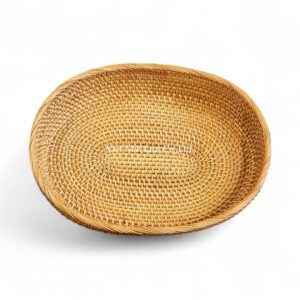 Modern Oval Rattan Tray
