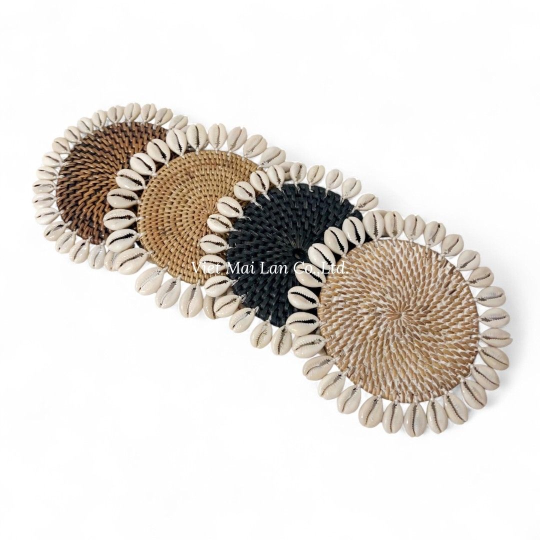 Modern Rattan Coaster Collection