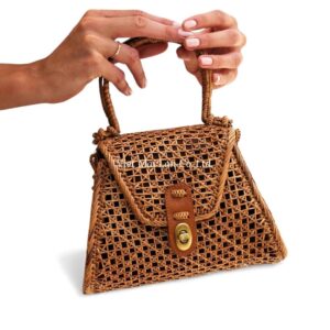 Modern Rattan Handbag