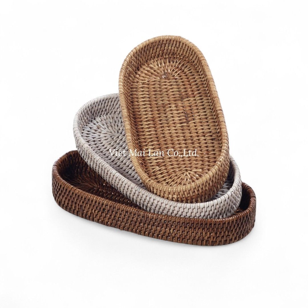Modern Rattan Tray Collection