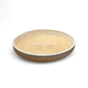 Modern Rattan Tray Set
