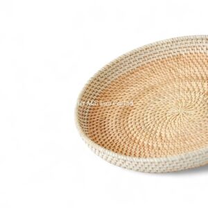 Modern Rattan Tray Set