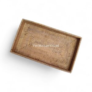 Modern Rectangular Rattan Tray