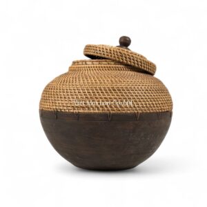 Modern Woven Rattan Box