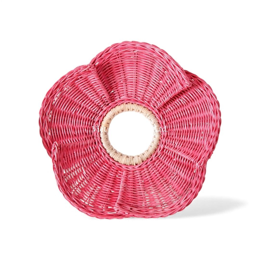 Multicolor Flower Rattan Kids Wall Decor