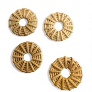 Natural Boho Rattan Charm