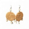 Natural Boho Rattan Earrings
