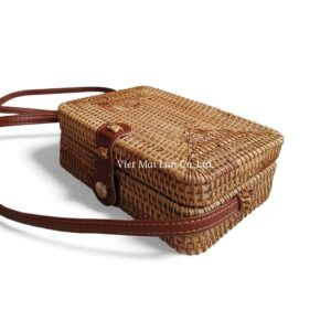 Natural Box Rattan Bag