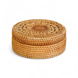 Natural Brown Rattan Box